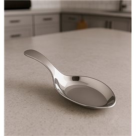 Cucharit Plastové na Omáčky Stříbrný 10 cm (500 Ks)