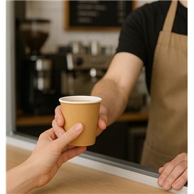 Kartonové Kelímek 9Oz/290ml Kraft Ø8,0cm (1.000 Ks)