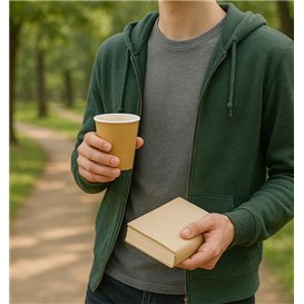 Kartonové Kelímek 9Oz/290ml Kraft Ø8,0cm (1.000 Ks)