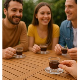 Šálek Opakovaně Použitelné SAN “Espresso” Transparentní 80ml (36 Ks)