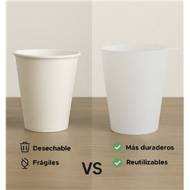 Kelímek Opakovaně Použitelné Durable PP s Arg Hrnce Průsvitný 400ml (490 Ks)
