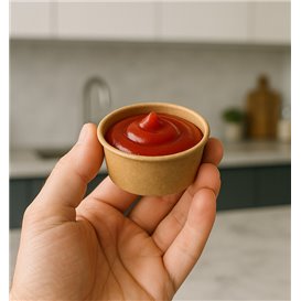 Mísa Kraftový karton na omáčku 50ml Ø6,3cm (1.000 Ks)