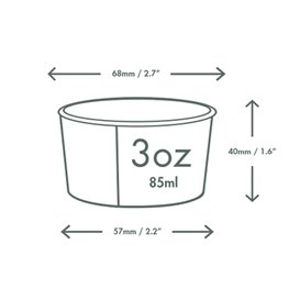 Nádoba Kartonová na Zmrzlinu 4Oz/114ml (1.000 Ks)