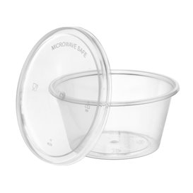 Plastový Kelímek na Dresing s Víčkem PP 60ml (100 Ks)