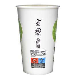 Papírový Kelímek z PLA Bioware® 18Oz/540ml Ø9,0cm (50 Ks)