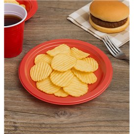 Plastové Talíř PS Opakovaně Použitelné Plochá Červené Ø165mm (25 Ks) Plastové Talíř PS Opakovaně Použitelné Plochá Červené Ø165mm (25 Ks)