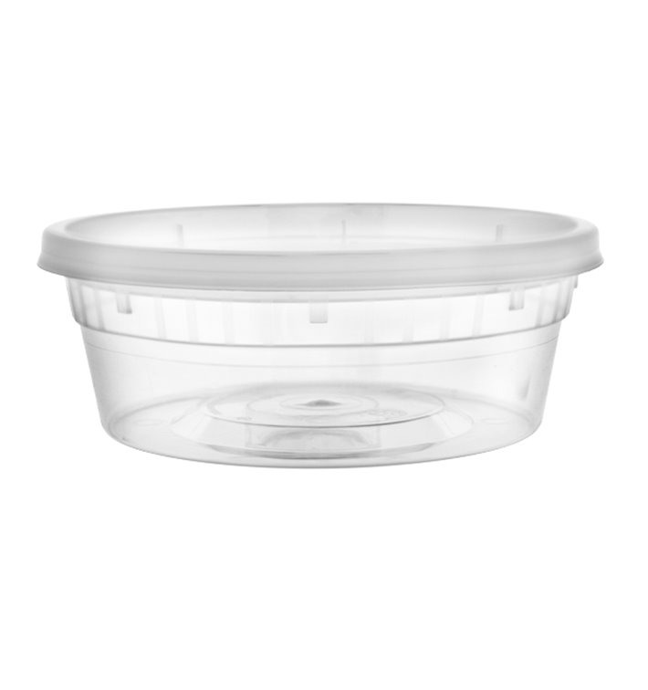 Plastová Miska PP s Víčkem Průhledná “Deli Range” 250ml (240 Ks)