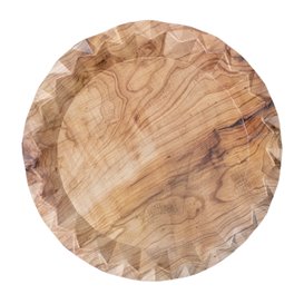 Papirové Talíř s Dřeva Vzorem “Bali” Ø23cm 345g/m² (50 Ks)
