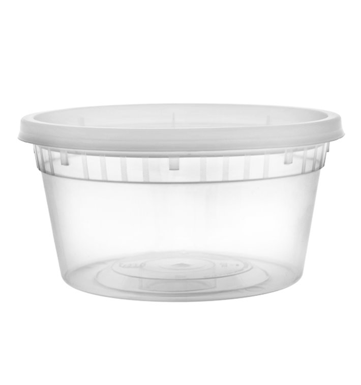 Plastová Miska PP s Víčkem Průhledná “Deli Range” 370ml (40 Ks) Plastová Miska PP s Víčkem Průhledná “Deli Range” 370ml (40 Ks)