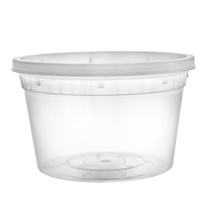 Plastová Miska PP s Víčkem Průhledná “Deli Range” 460ml (240 Ks) Plastová Miska PP s Víčkem Průhledná “Deli Range” 460ml (240 Ks)