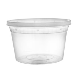 Plastová Miska PP s Víčkem Průhledná “Deli Range” 460ml (40 Ks)