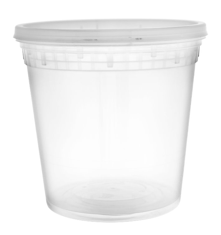 Plastová Miska PP s Víčkem Průhledná “Deli Range” 710ml (240 Ks) Plastová Miska PP s Víčkem Průhledná “Deli Range” 710ml (240 Ks)