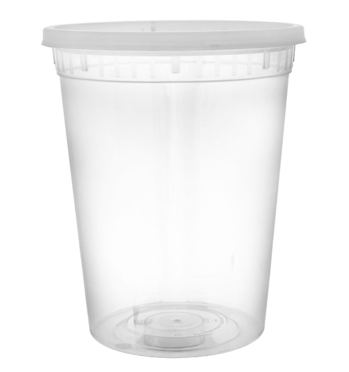 Plastová Miska PP s Víčkem Průhledná “Deli Range” 920ml (240 Ks) Plastová Miska PP s Víčkem Průhledná “Deli Range” 920ml (240 Ks)