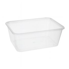 Plastová Miska Obdélníková PP Průhledná 1.000ml 17,4x11,5x8cm (25 Ks)