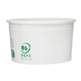 Kartonová Miska na Zmrzlinu Ekologický 100ml (65 Ks)