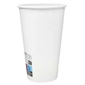 Papírový Kelímek Bílý 16Oz/540ml Ø9cm (1.000 Ks)