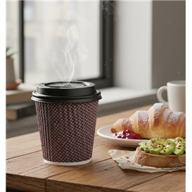 Víčko s Otvorem Bílá Kelímek 4Oz Ø6,2 cm (50 Ks)