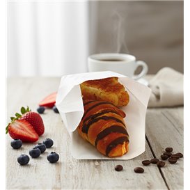 Papírové Sáčky Bílá 12+6x20cm (250 Ks)