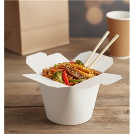 Obaly na Potraviny pro Fast Food 100% ECO Bílý 26Oz/780ml (50 Ks)