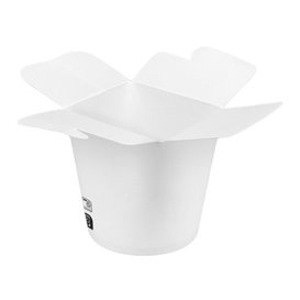 Obaly na Potraviny pro Fast Food 100% ECO Bílý 16Oz/480ml (50 Ks)