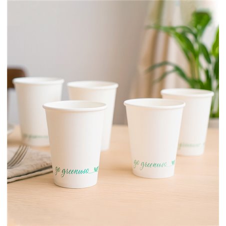 Bílý papírový kelímek Go Green 8oz