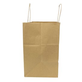 Sáčky Papír Kraft s Krouceným Uchy 80 g/m² 32+16x26cm (25 Ks.)