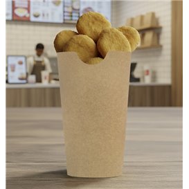 Kelímek Nepromastitelný Karton Kraftový Efekt s Chlopní 16Oz/480ml (1000 Ks)