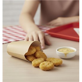 Kelímek Nepromastitelný Karton Kraftový Efekt s Chlopní 16Oz/480ml (1000 Ks)