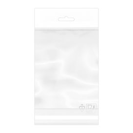 Tašky s BOPP s Oknem Samolepící a Otvorem Pevné 12x18cm G160 (100 Ks)