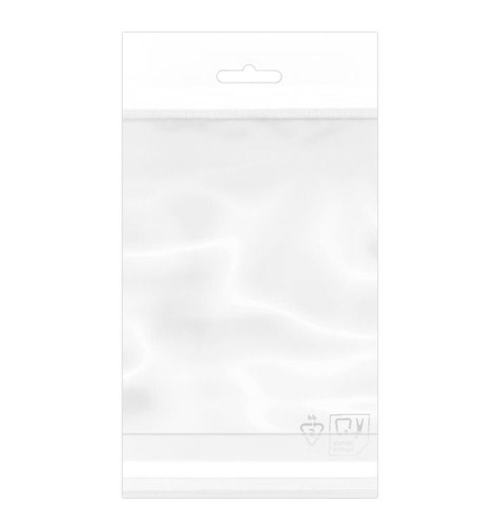 Tašky s BOPP s Oknem Samolepící a Otvorem Pevné 12x18cm G160 (100 Ks)