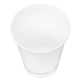 Bílý papírový kelímek "Go Green" 7Oz/210ml Ø7,0cm (50 Ks)