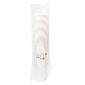 Bílý papírový kelímek "Go Green" 12Oz/360ml Ø9,0cm (50 Ks)
