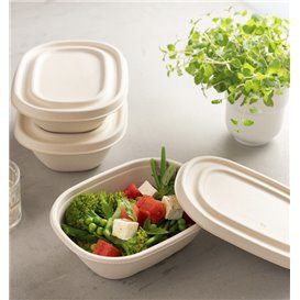 Víčko z Cukrové Třtiny na Misky 19x15cm (300 Ks)