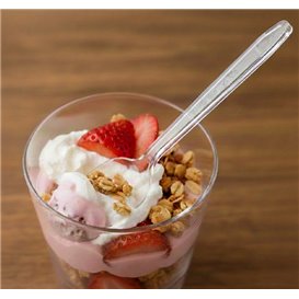 Lžíce Plastový PS Opakovaně použitelné průhledná 18cm (50 ks)