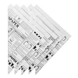 Papírové Kornouty Nepromastitelný Noviny 29,5cm 250g (100 Ks)