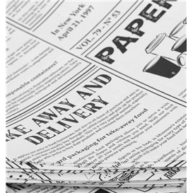 Papírové Kornouty Nepromastitelný Noviny 29,5cm 250g (1600 Ks)