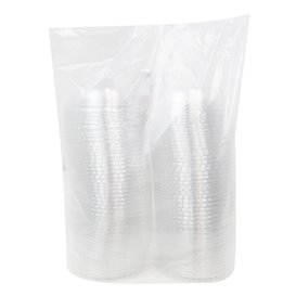 Plastové Víčko na Kelímek Vypouklé s Křížem PET Krystal Ø9,4cm (900 Ks)