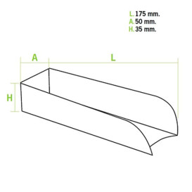 Klínek Kraft na Párek v Rohlíku 17x5x3,5cm (100 Kousky)