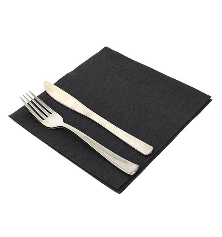 Ubrousky Airlaid Černá 40x40cm Ubrousky Airlaid Černá 40x40cm
