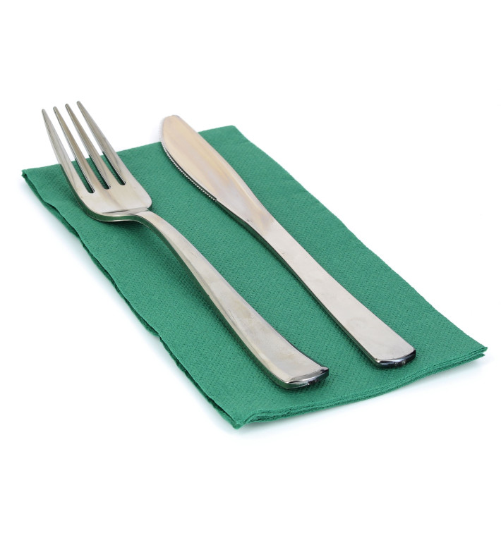 Papírové Ubrousky 1/8 40x40cm Zelený 2 Vrstvé Papírové Ubrousky 1/8 40x40cm Zelený 2 Vrstvé