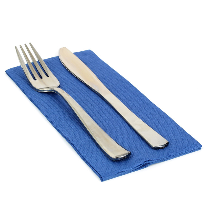 Papírové Ubrousky 1/8 40x40cm Modrý 2 Vrstvé Papírové Ubrousky 1/8 40x40cm Modrý 2 Vrstvé