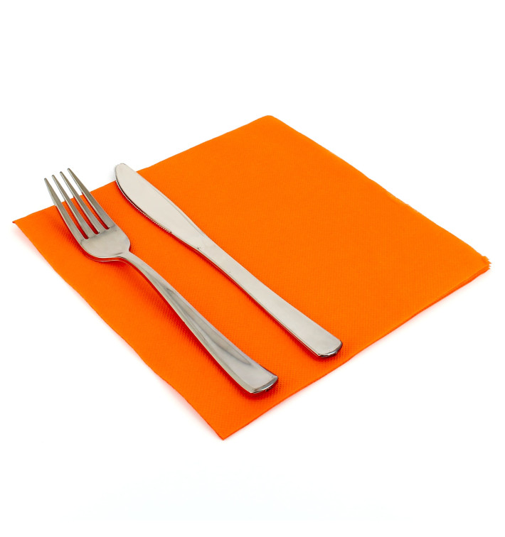 Papírové Ubrousky 40x40cm Oranžový 2 Vrstvé Papírové Ubrousky 40x40cm Oranžový 2 Vrstvé