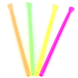 Brčka se lžičkou Rovná 4 Barvy Ø6mm 20cm